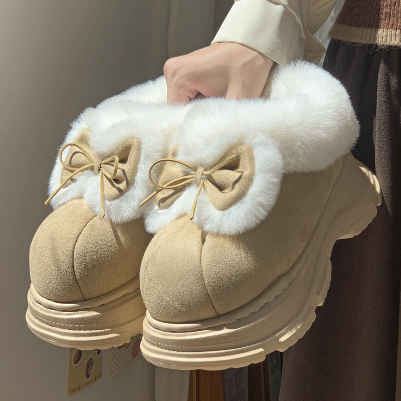 Winter Clothing Korea - Теплые пушистые тапочки из искусственного меха