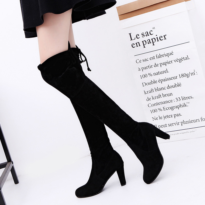 Winter Clothing Material - Женские сапоги из эластичной ткани, сапоги