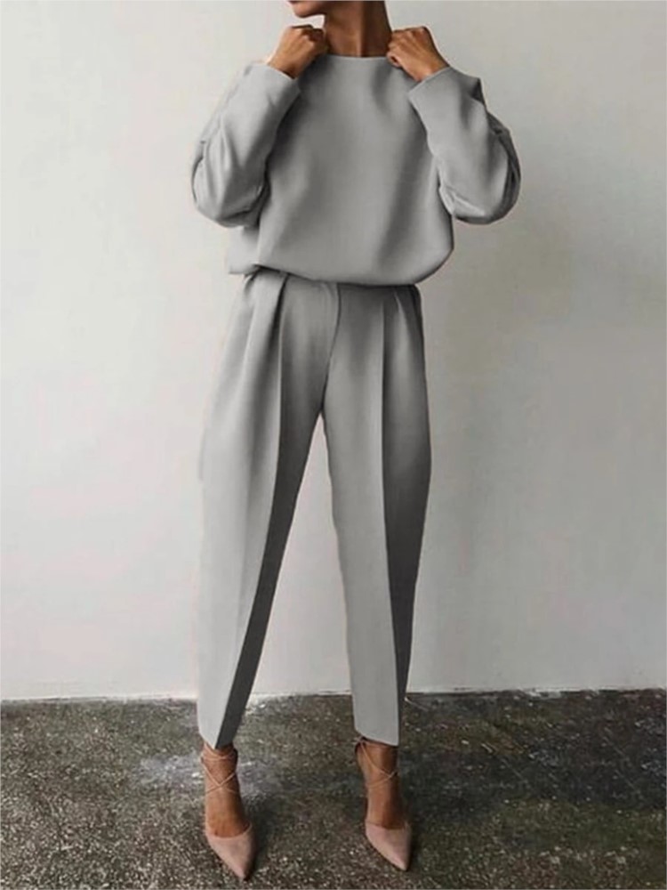 Winter Clothing Color - Осень-зима, новая женская одежда, однотонная повседневная
