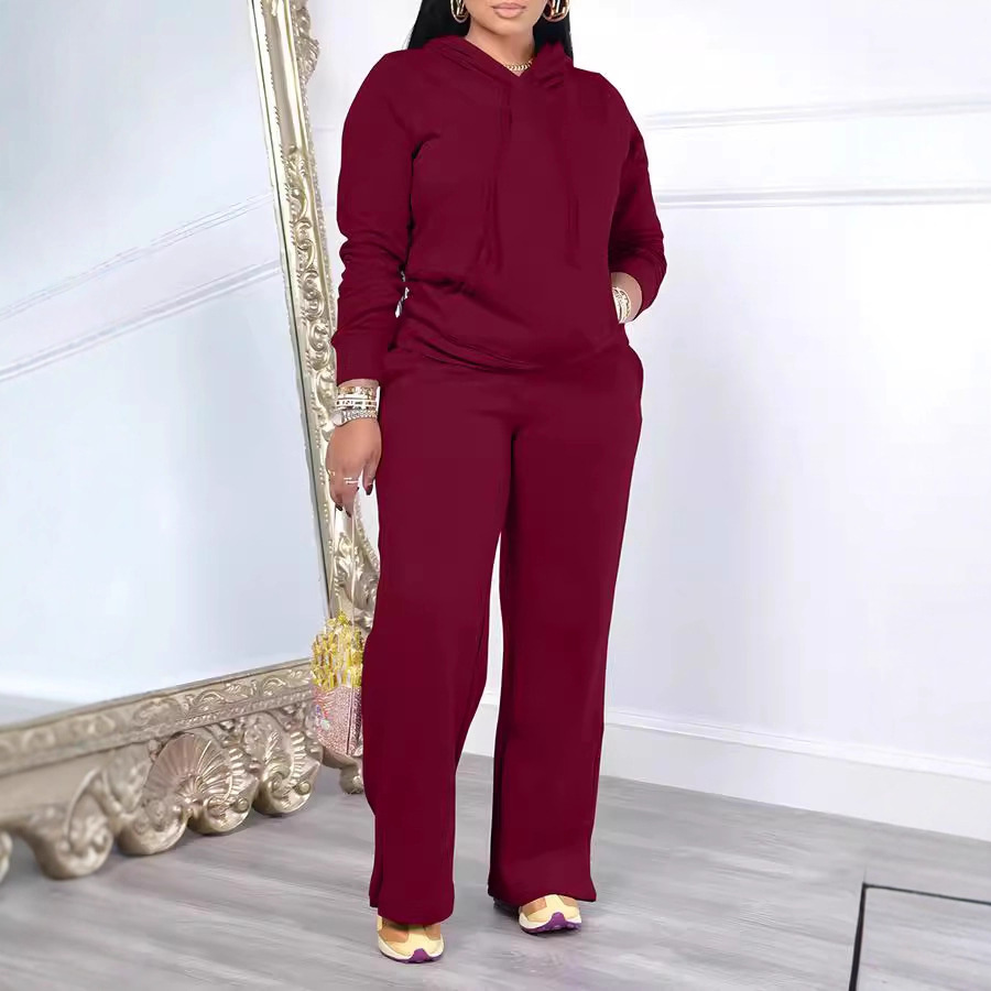 Winter Clothing Color - Dres Sportowy Damski, однотонная толстовка с