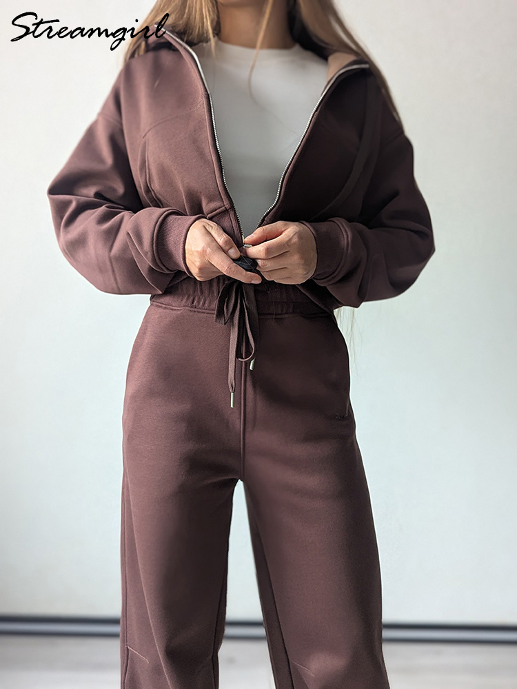 Зимний комплект флисовых брюк, – обзор и цена Fleece Hoodie Lined