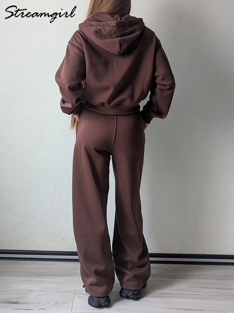Зимний комплект флисовых брюк, – обзор и цена Fleece Hoodie Lined